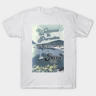 IBIZA Spain / Vintage style poster / Welcome to Paradise T-Shirt